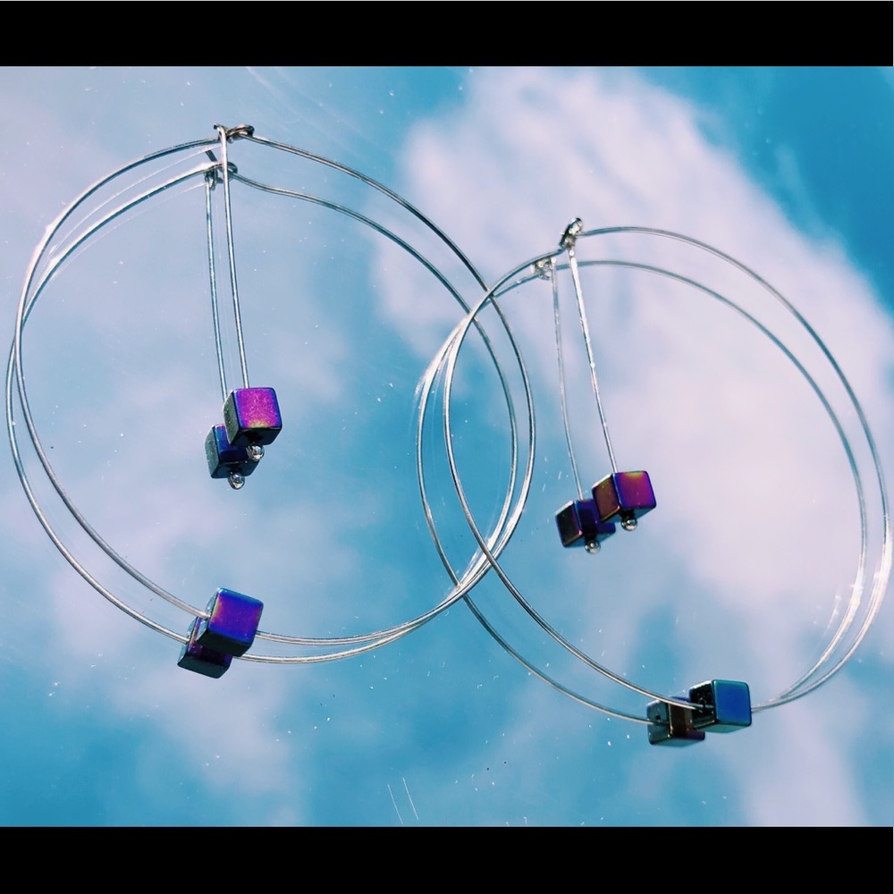 Handmade Hoop & Charm Earrings